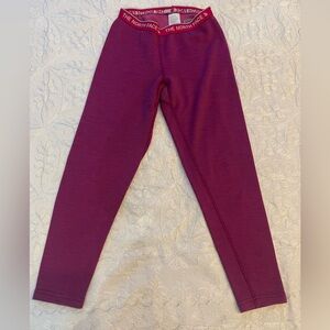 VGUC The North Face Kids Magenta Base Layer Leggings Sz 7-8 (S)